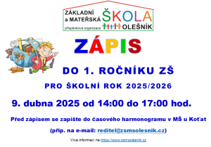 Zápis do ZŠ